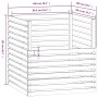 Compostador de madera maciza de pino gris 100x100x102 cm de vidaXL, Compostadores - Ref: Foro24-822194, Precio: 183,16 €, Des...
