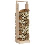 Brennholzhalter aus massivem Kiefernholz, 33,5 x 30 x 110 cm von vidaXL, Brennholztaschen und -halter - Ref: Foro24-822621, P...