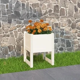Pflanzgefäß aus massivem Weißkiefernholz, 40 x 40 x 52,5 cm von vidaXL, Töpfe und Pflanzgefäße - Ref: Foro24-822109, Preis: 4...