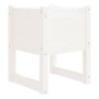 Solid white pine wood planter 40x40x52.5 cm by vidaXL, Pots and planters - Ref: Foro24-822109, Price: 39,64 €, Discount: %