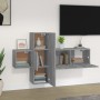 TV-Möbelset 3-teilig Sonoma graues Sperrholz von vidaXL, TV-Möbel - Ref: Foro24-3120225, Preis: 89,30 €, Rabatt: %