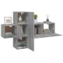 TV-Möbelset 3-teilig Sonoma graues Sperrholz von vidaXL, TV-Möbel - Ref: Foro24-3120225, Preis: 88,20 €, Rabatt: %
