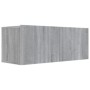 TV-Möbelset 3-teilig Sonoma graues Sperrholz von vidaXL, TV-Möbel - Ref: Foro24-3120225, Preis: 89,30 €, Rabatt: %
