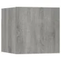 TV-Möbelset 3-teilig Sonoma graues Sperrholz von vidaXL, TV-Möbel - Ref: Foro24-3120225, Preis: 88,20 €, Rabatt: %