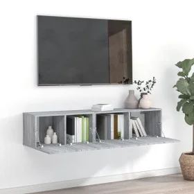 TV-Möbelset 2-teilig Sonoma graues Sperrholz von vidaXL, TV-Möbel - Ref: Foro24-3120279, Preis: 67,30 €, Rabatt: %