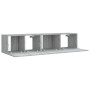 TV-Möbelset 2-teilig Sonoma graues Sperrholz von vidaXL, TV-Möbel - Ref: Foro24-3120279, Preis: 69,08 €, Rabatt: %