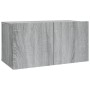 TV-Möbelset 2-teilig Sonoma graues Sperrholz von vidaXL, TV-Möbel - Ref: Foro24-3120279, Preis: 69,08 €, Rabatt: %