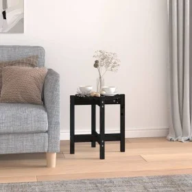 Solid black pine wood coffee table Ø42.5x45 cm by vidaXL, Coffee table - Ref: Foro24-822316, Price: 24,60 €, Discount: %