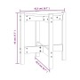 Couchtisch aus massivem Kiefernholz schwarz Ø42,5x45 cm von vidaXL, Couchtisch - Ref: Foro24-822316, Preis: 24,60 €, Rabatt: %