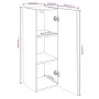 Mueble TV 4 uds madera contrachapada roble ahumado 30,5x30x90cm de vidaXL, Muebles TV - Ref: Foro24-3120329, Precio: 156,37 €...