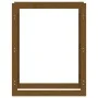 Kaminholzregal aus massivem, honigbraunem Kiefernholz, 80 x 25 x 100 cm von vidaXL, Zubehör für Taschen und Brennholzhalter -...