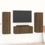 Set de muebles para TV 3 pzas madera contrachapada roble marrón de vidaXL, Muebles TV - Ref: Foro24-3120235, Precio: 129,40 €...
