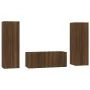 TV-Möbelset 3-teilig, braunes Eichensperrholz von vidaXL, TV-Möbel - Ref: Foro24-3120235, Preis: 129,40 €, Rabatt: %