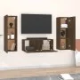TV-Möbelset 3-teilig, braunes Eichensperrholz von vidaXL, TV-Möbel - Ref: Foro24-3120235, Preis: 129,40 €, Rabatt: %