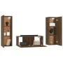 TV-Möbelset 3-teilig, braunes Eichensperrholz von vidaXL, TV-Möbel - Ref: Foro24-3120235, Preis: 129,40 €, Rabatt: %