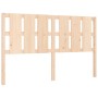 Estructura de cama de matrimonio con cabecero madera maciza