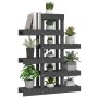 Soporte para plantas madera maciza pino gris 85x25x109,5 cm de vidaXL, Soportes para macetas - Ref: Foro24-822089, Precio: 76...