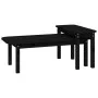 2-teiliges Couchtisch-Set aus massivem schwarzem Kiefernholz von vidaXL, Couchtisch - Ref: Foro24-822366, Preis: 65,52 €, Rab...
