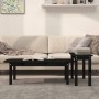 2-piece solid black pine wood coffee table set by vidaXL, Coffee table - Ref: Foro24-822366, Price: 77,90 €, Discount: %
