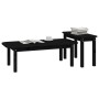 2-piece solid black pine wood coffee table set by vidaXL, Coffee table - Ref: Foro24-822366, Price: 77,90 €, Discount: %