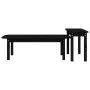 2-teiliges Couchtisch-Set aus massivem schwarzem Kiefernholz von vidaXL, Couchtisch - Ref: Foro24-822366, Preis: 65,52 €, Rab...