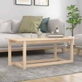 Solid pine wood coffee table 110x55x45 cm by vidaXL, Coffee table - Ref: Foro24-822167, Price: 65,44 €, Discount: %