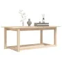 Solid pine wood coffee table 110x55x45 cm by vidaXL, Coffee table - Ref: Foro24-822167, Price: 65,44 €, Discount: %