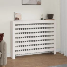 Heizkörperverkleidung Kiefer Massivholz weiß 108,5x19x84cm von vidaXL, Zubehör für Heizkörper - Ref: Foro24-822597, Preis: 67...