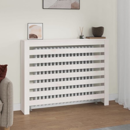 Heizkörperverkleidung Kiefer Massivholz weiß 108,5x19x84cm von vidaXL, Zubehör für Heizkörper - Ref: Foro24-822597, Preis: 68...