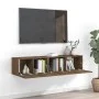Set de muebles para TV 2 pzas madera contrachapada roble marrón de vidaXL, Muebles TV - Ref: Foro24-3120280, Precio: 83,97 €,...
