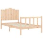 Estructura de cama sin colchón madera maciza de pino 100x200 cm