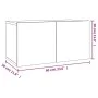 Set de muebles para TV 2 pzas madera contrachapada roble marrón de vidaXL, Muebles TV - Ref: Foro24-3120280, Precio: 83,97 €,...