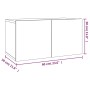 TV-Möbelset 2-teilig, braunes Eichensperrholz von vidaXL, TV-Möbel - Ref: Foro24-3120280, Preis: 85,40 €, Rabatt: %