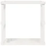 Soporte para leña de exterior madera pino blanco 108x52x106 cm de vidaXL, Bolsas y soportes de leña - Ref: Foro24-822627, Pre...