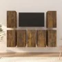 Muebles para TV 7 uds contrachapado roble ahumado 30,5x30x60 cm de vidaXL, Muebles TV - Ref: Foro24-3120335, Precio: 191,63 €...