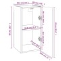 TV-Möbel 7 Einheiten geräuchertes Eichensperrholz 30,5x30x60 cm von vidaXL, TV-Möbel - Ref: Foro24-3120335, Preis: 197,62 €, ...