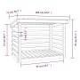 Solid white pine wood firewood rack 108x73x79 cm by vidaXL, Accessories for bags and firewood holders - Ref: Foro24-822228, P...