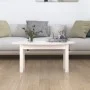 Couchtisch aus massivem weißem Kiefernholz, 80 x 40 x 35 cm von vidaXL, Couchtisch - Ref: Foro24-822348, Preis: 51,82 €, Raba...