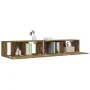 TV-Möbel-Set 2 Stück Räuchereiche Sperrholz von vidaXL, TV-Möbel - Ref: Foro24-3120281, Preis: 73,41 €, Rabatt: %