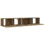 TV-Möbel-Set 2 Stück Räuchereiche Sperrholz von vidaXL, TV-Möbel - Ref: Foro24-3120281, Preis: 73,41 €, Rabatt: %