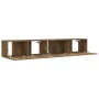 TV-Möbel-Set 2 Stück Räuchereiche Sperrholz von vidaXL, TV-Möbel - Ref: Foro24-3120281, Preis: 73,69 €, Rabatt: %
