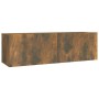 Set de muebles de TV 2 pzas madera contrachapada roble ahumado de vidaXL, Muebles TV - Ref: Foro24-3120281, Precio: 83,96 €, ...