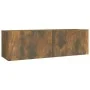 TV-Möbel-Set 2 Stück Räuchereiche Sperrholz von vidaXL, TV-Möbel - Ref: Foro24-3120281, Preis: 73,41 €, Rabatt: %