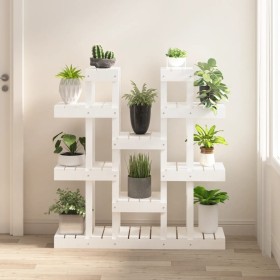 Pflanzenstütze aus massivem Weißkiefernholz, 104,5 x 25 x 109,5 cm von vidaXL, Topfständer - Ref: Foro24-822093, Preis: 122,5...