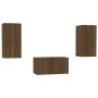 TV-Möbelset 3-teilig, braunes Eichensperrholz von vidaXL, TV-Möbel - Ref: Foro24-3120232, Preis: 82,01 €, Rabatt: %