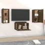 Set de muebles para TV 3 pzas madera contrachapada roble marrón de vidaXL, Muebles TV - Ref: Foro24-3120232, Precio: 82,01 €,...