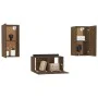 TV-Möbelset 3-teilig, braunes Eichensperrholz von vidaXL, TV-Möbel - Ref: Foro24-3120232, Preis: 82,01 €, Rabatt: %
