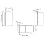 TV-Möbelset 3-teilig, braunes Eichensperrholz von vidaXL, TV-Möbel - Ref: Foro24-3120232, Preis: 82,01 €, Rabatt: %