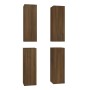 TV furniture set, 4 units, brown oak plywood, 30.5x30x90cm by vidaXL, TV Furniture - Ref: Foro24-3120331, Price: 165,61 €, Di...