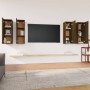 TV-Möbel 4 Stück Eiche braun Sperrholz 30,5x30x90cm von vidaXL, TV-Möbel - Ref: Foro24-3120331, Preis: 165,61 €, Rabatt: %
